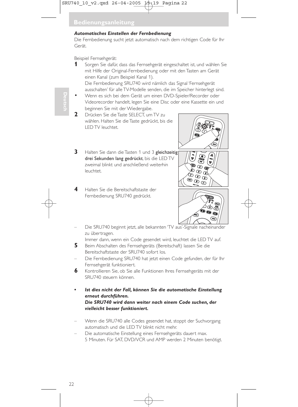 Philips Mando a distancia universal User Manual | Page 22 / 116