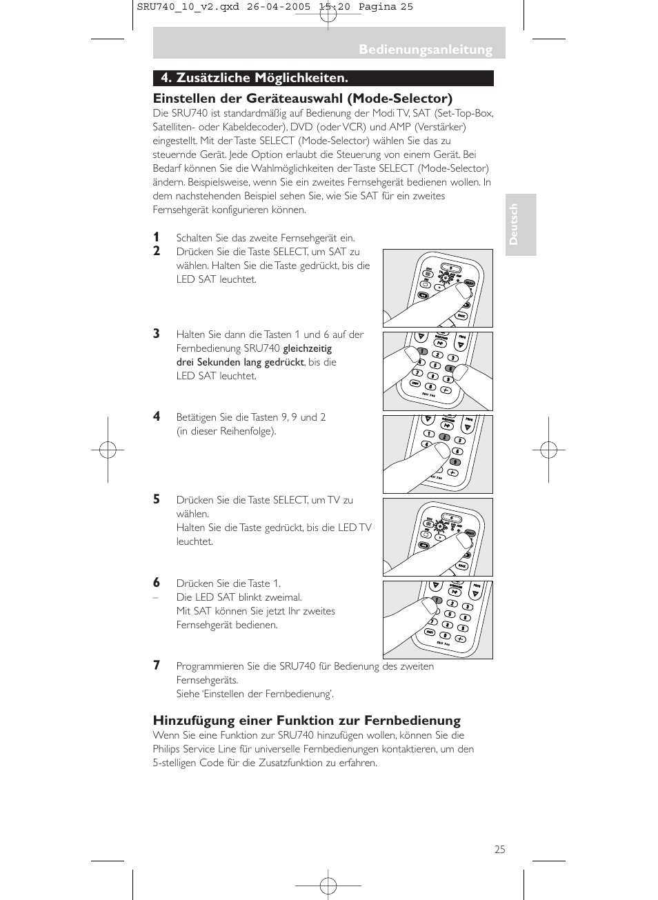 Philips Mando a distancia universal User Manual | Page 25 / 116