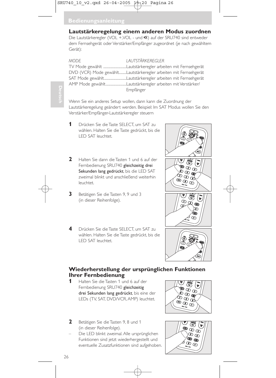 Philips Mando a distancia universal User Manual | Page 26 / 116