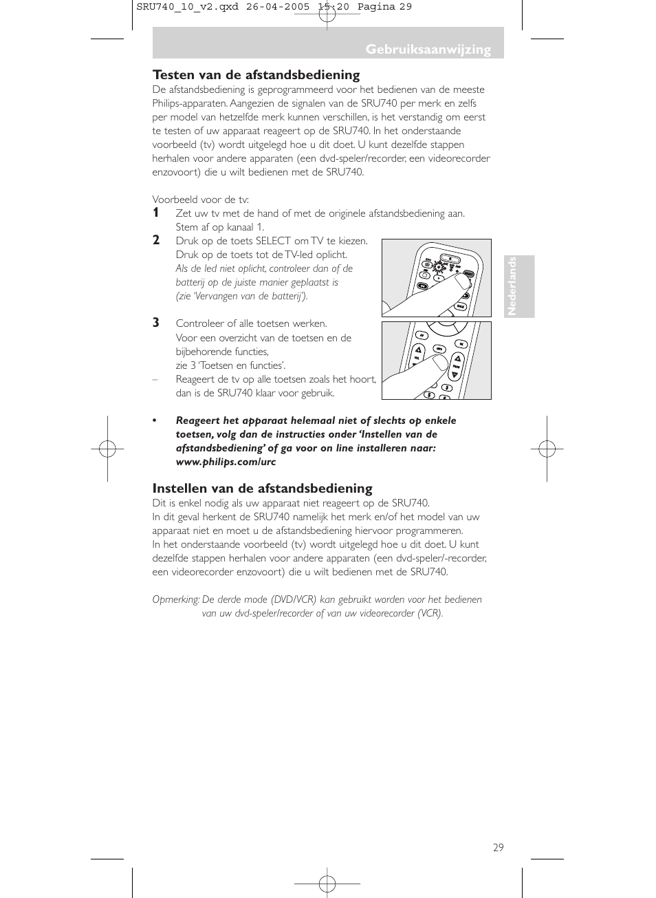 Philips Mando a distancia universal User Manual | Page 29 / 116