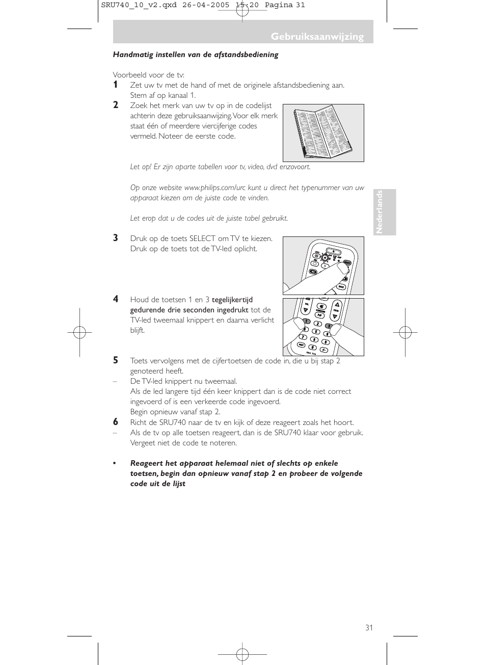 Philips Mando a distancia universal User Manual | Page 31 / 116