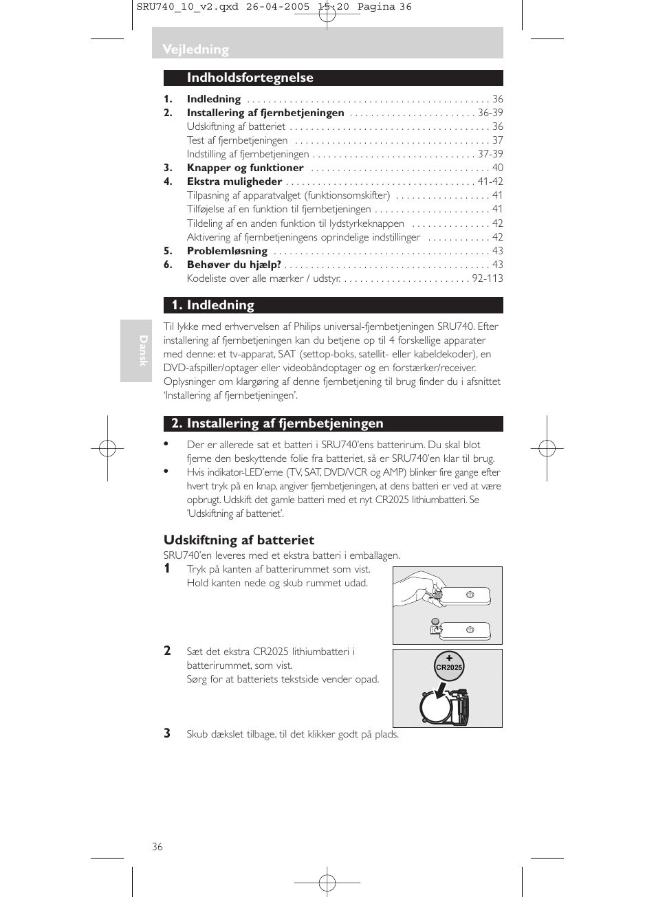 Philips Mando a distancia universal User Manual | Page 36 / 116