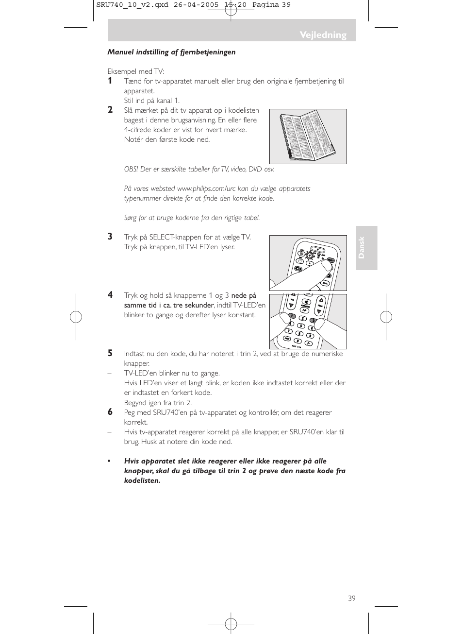 Philips Mando a distancia universal User Manual | Page 39 / 116