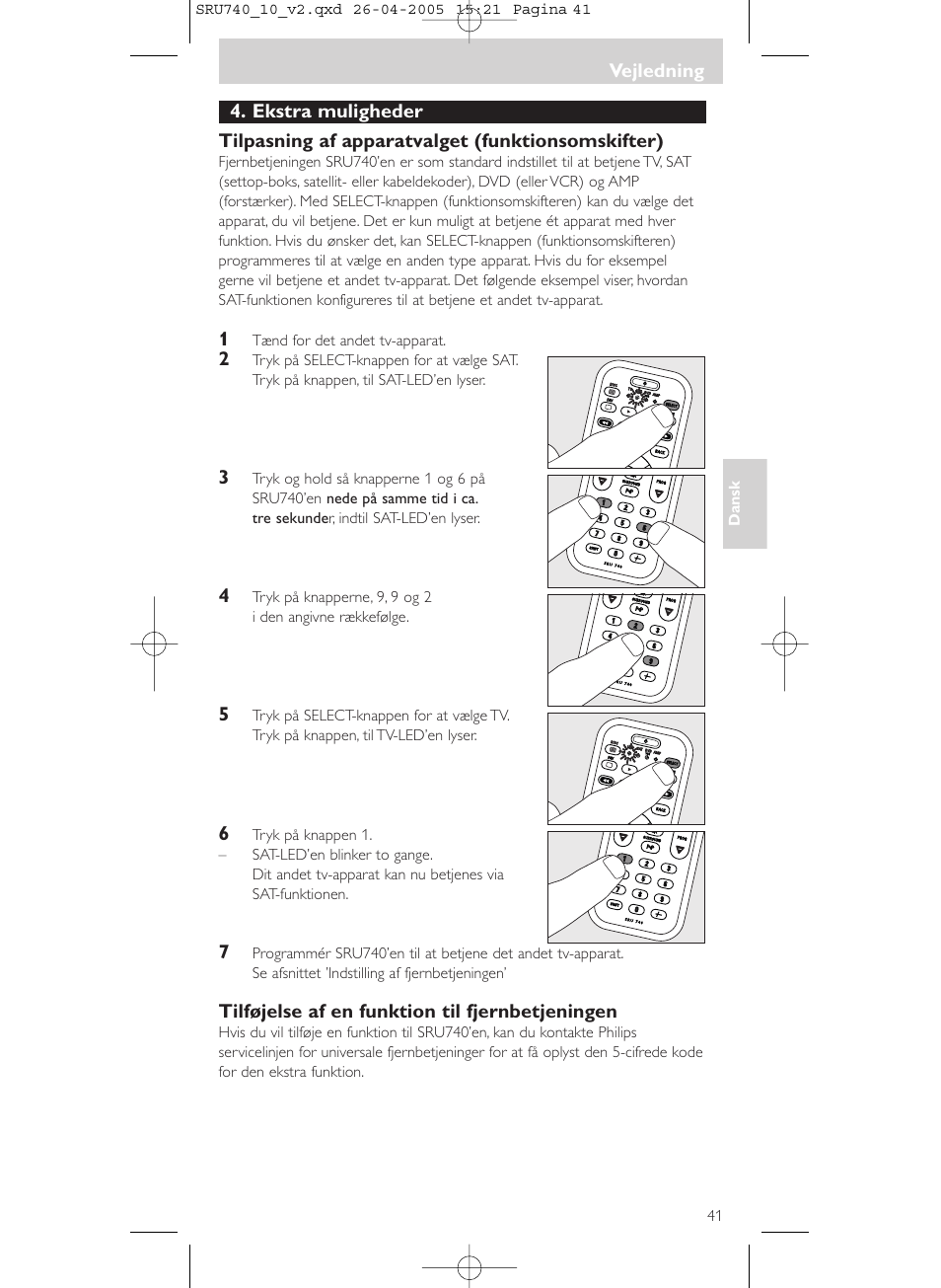 Philips Mando a distancia universal User Manual | Page 41 / 116