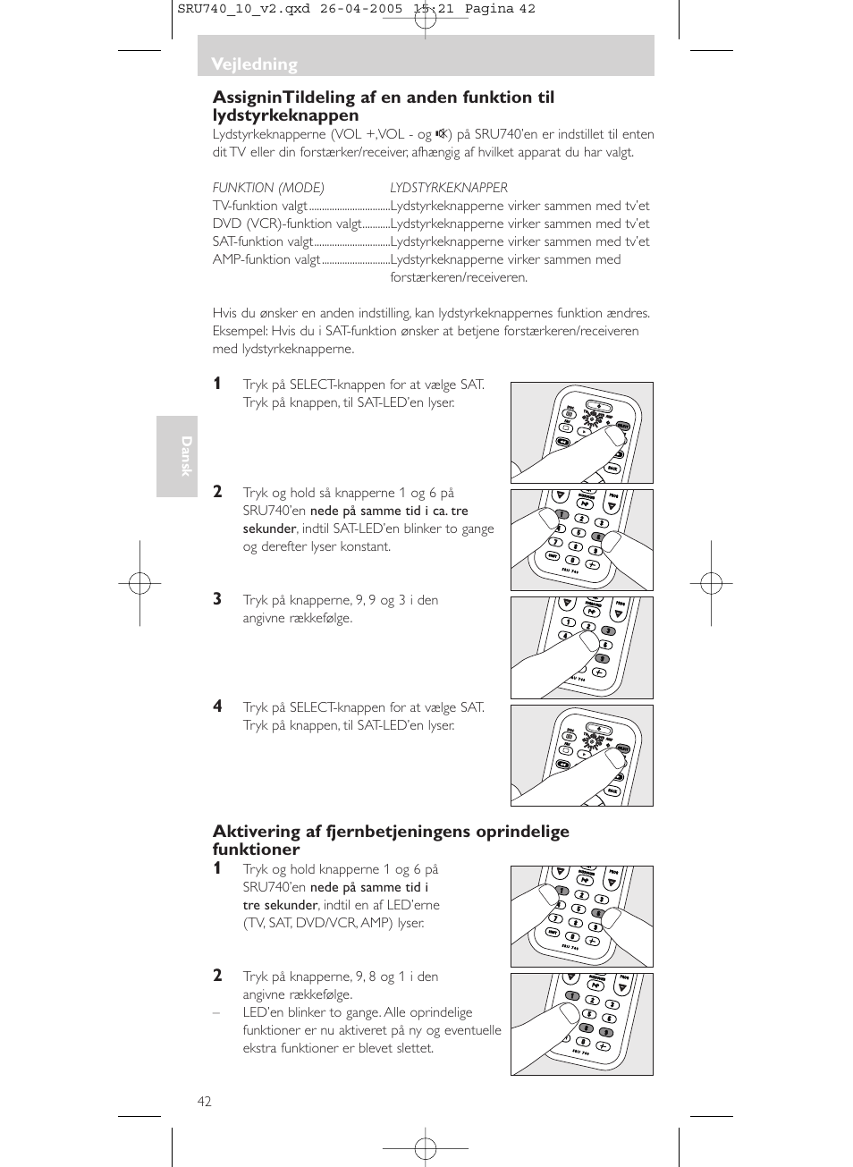 Philips Mando a distancia universal User Manual | Page 42 / 116
