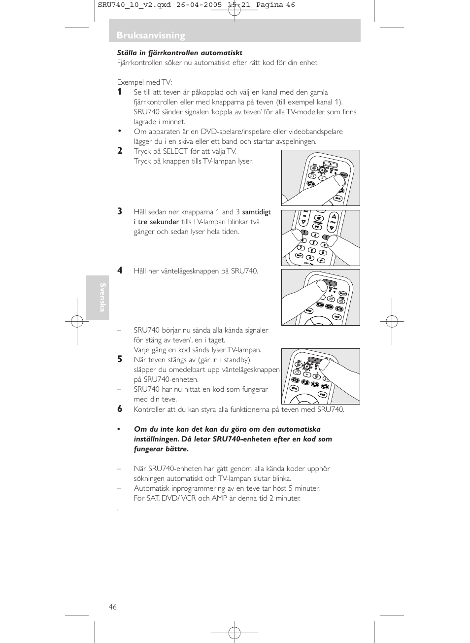 Philips Mando a distancia universal User Manual | Page 46 / 116