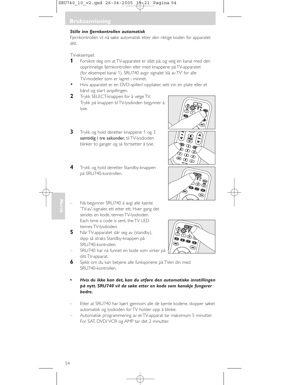 Philips Mando a distancia universal User Manual | Page 54 / 116