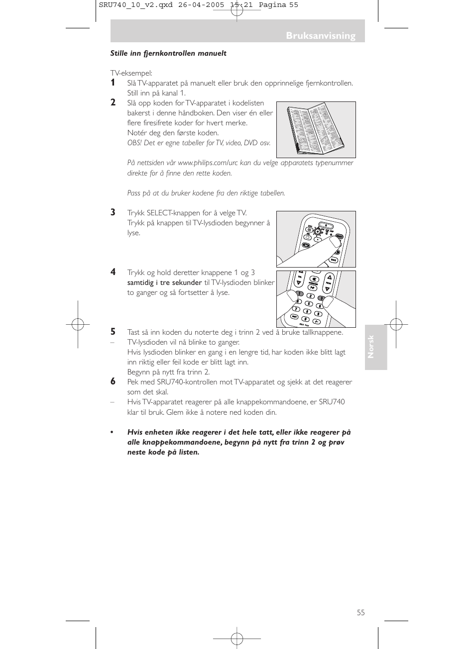 Philips Mando a distancia universal User Manual | Page 55 / 116