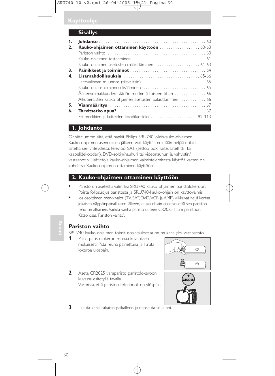 Philips Mando a distancia universal User Manual | Page 60 / 116