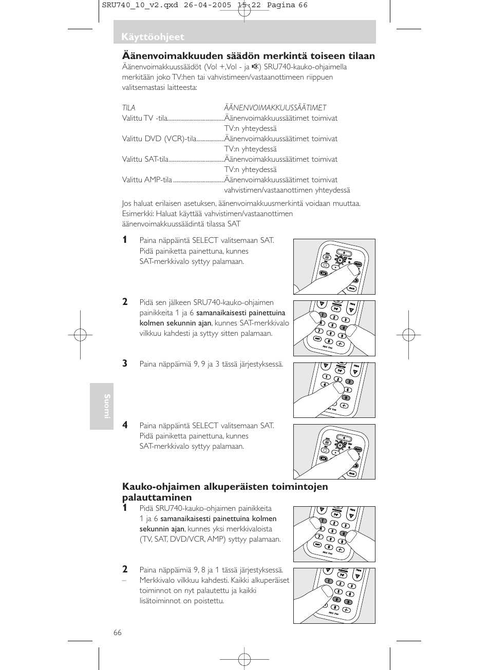 Philips Mando a distancia universal User Manual | Page 66 / 116