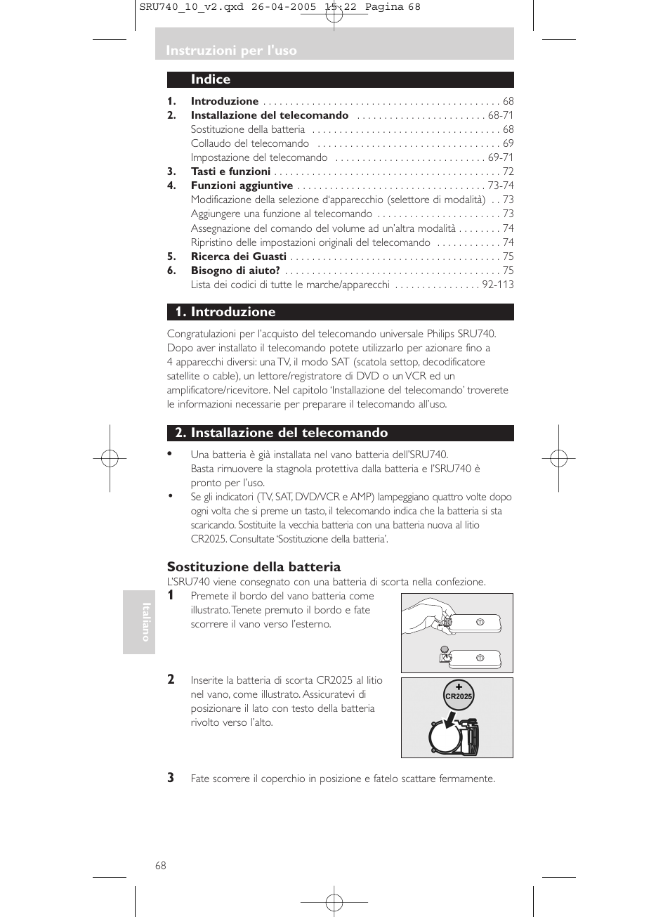 Philips Mando a distancia universal User Manual | Page 68 / 116