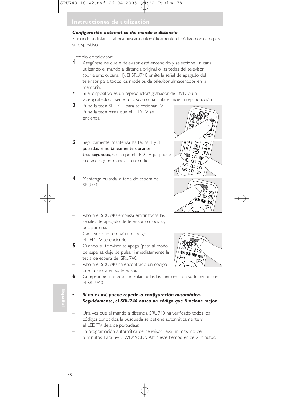 Philips Mando a distancia universal User Manual | Page 78 / 116