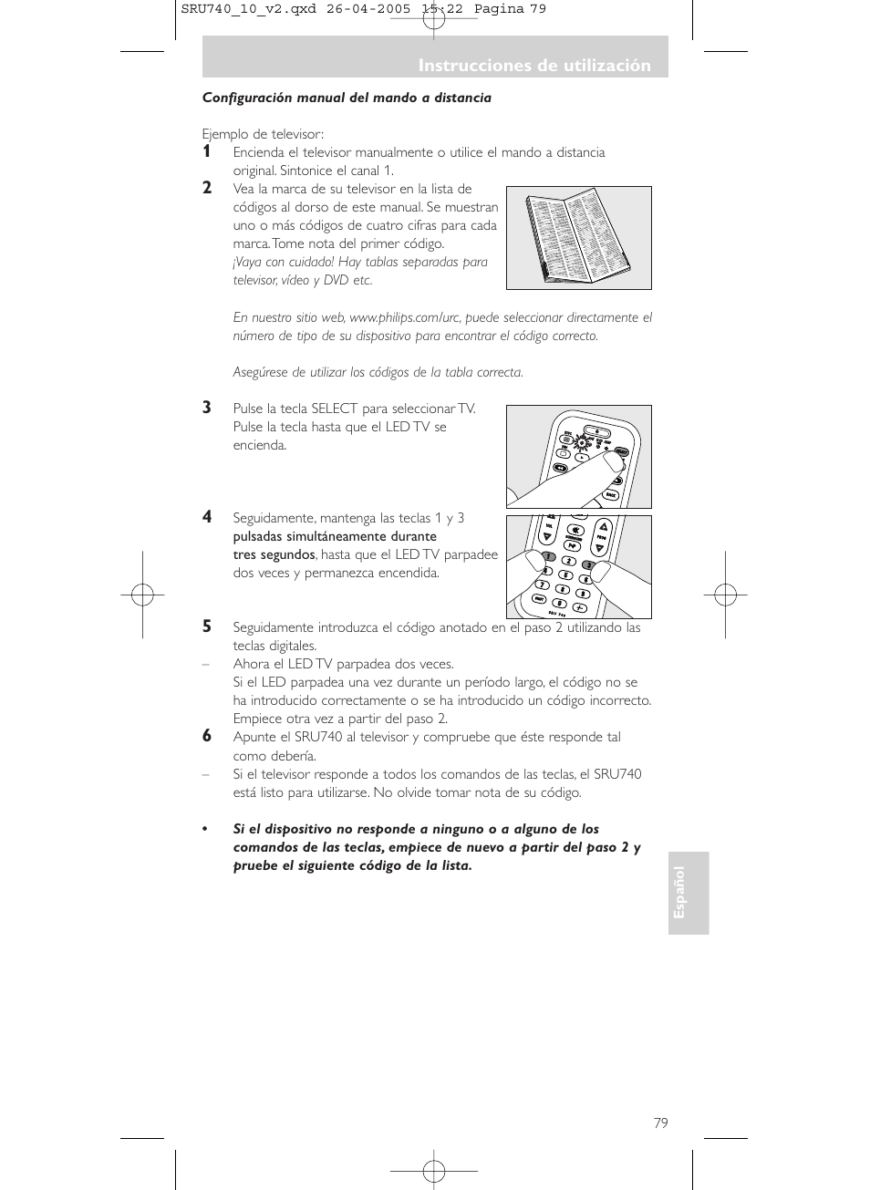 Philips Mando a distancia universal User Manual | Page 79 / 116