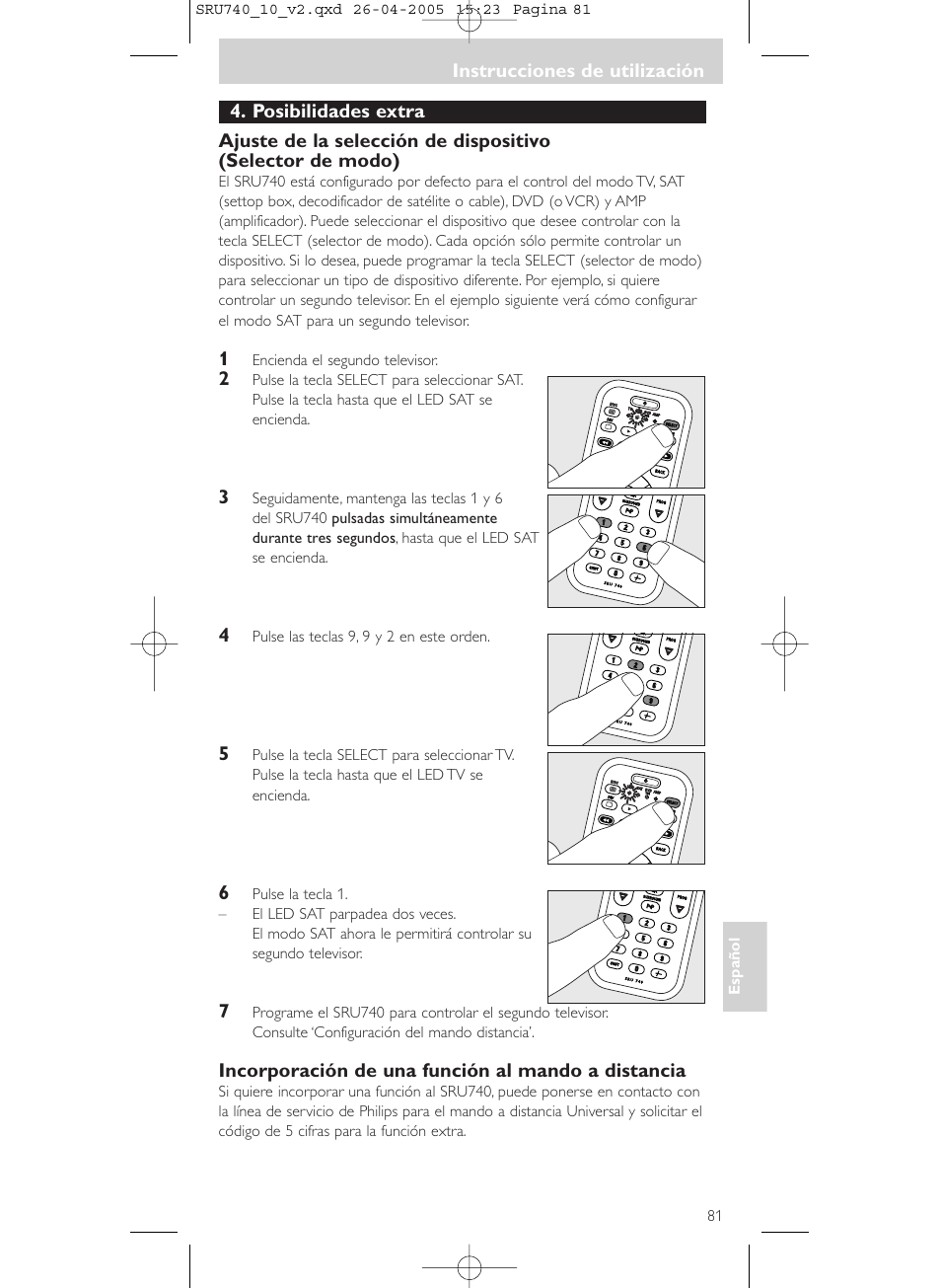 Philips Mando a distancia universal User Manual | Page 81 / 116