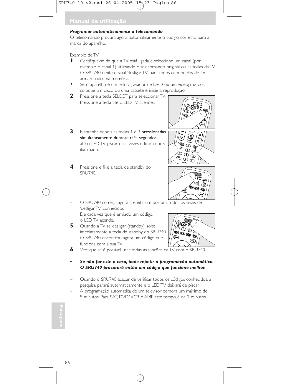 Philips Mando a distancia universal User Manual | Page 86 / 116