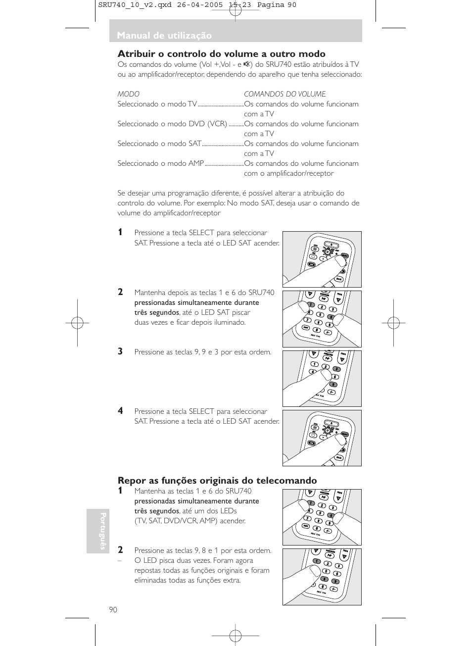 Philips Mando a distancia universal User Manual | Page 90 / 116