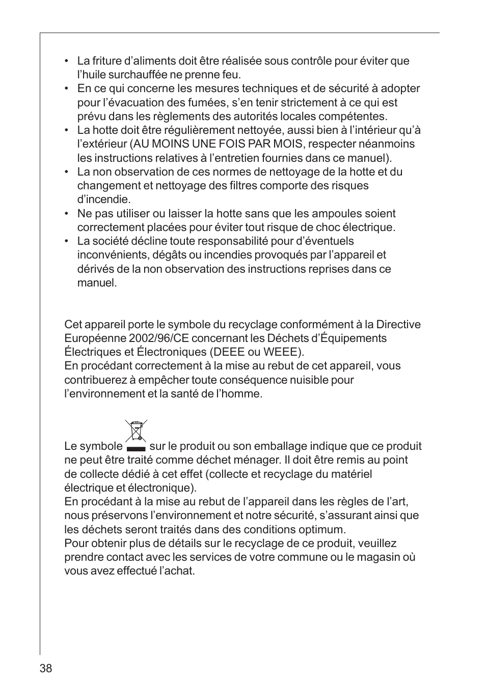 AEG DK 4360 User Manual | Page 38 / 68