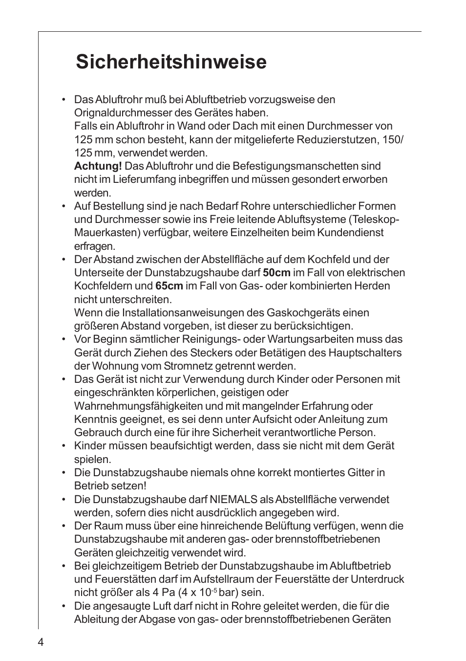 Sicherheitshinweise | AEG DK 4360 User Manual | Page 4 / 68