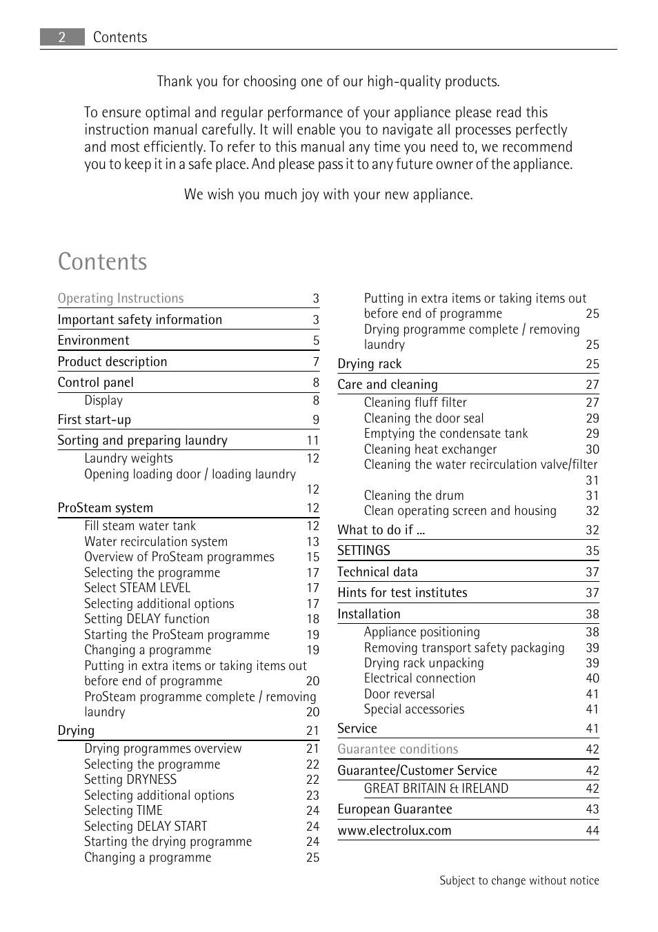AEG 88840 User Manual | Page 2 / 48