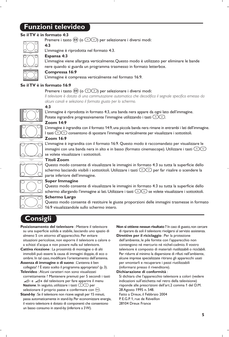 Consigli, Funzioni televideo | Philips TV User Manual | Page 27 / 96