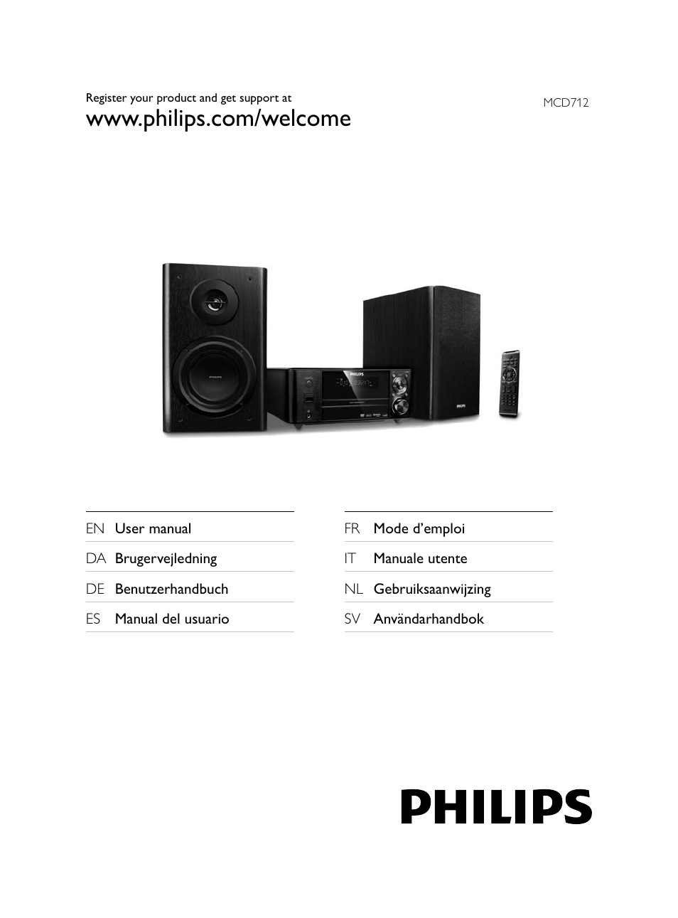 Philips Microcadena DVD por componentes User Manual | 269 pages