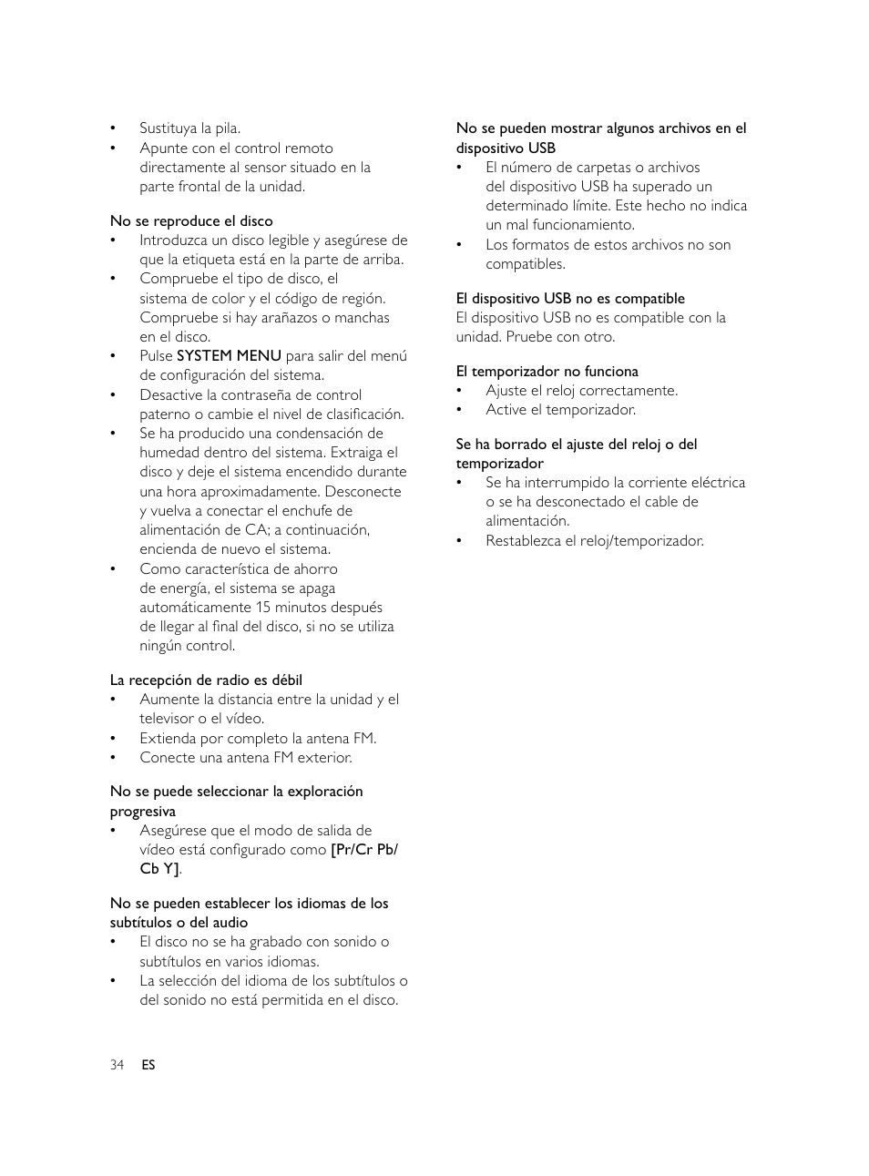 Philips Microcadena DVD por componentes User Manual | Page 133 / 269
