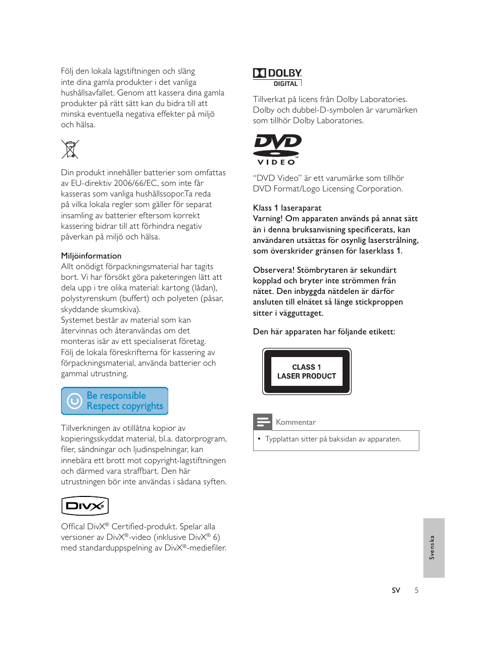 Philips Microcadena DVD por componentes User Manual | Page 240 / 269