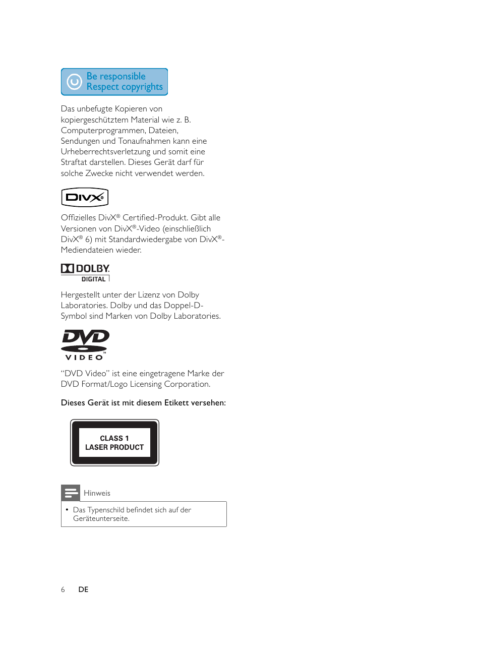 Philips Microcadena DVD por componentes User Manual | Page 71 / 269