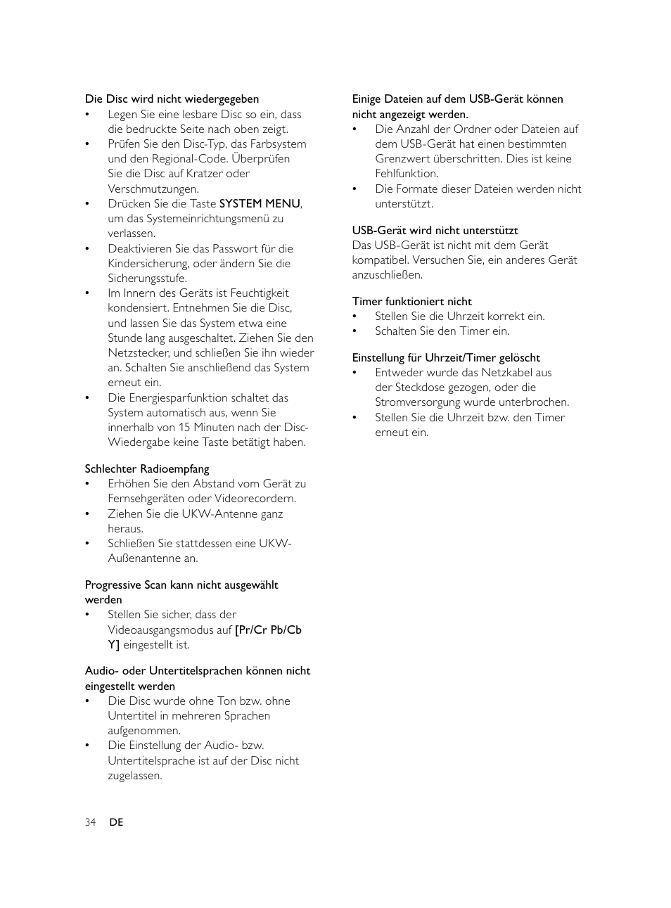 Philips Microcadena DVD por componentes User Manual | Page 99 / 269
