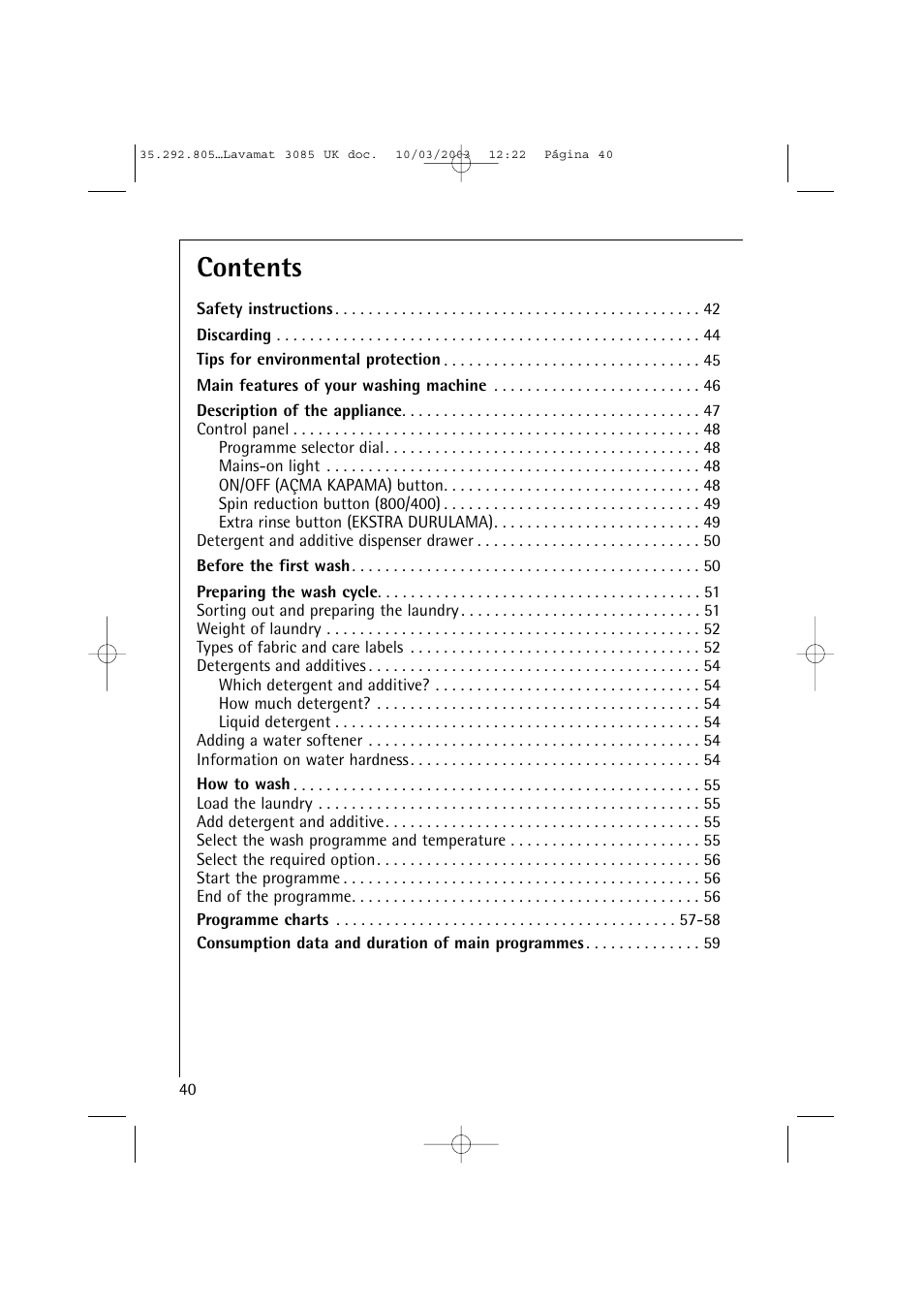 AEG LAVAMAT 3085 User Manual | Page 3 / 43