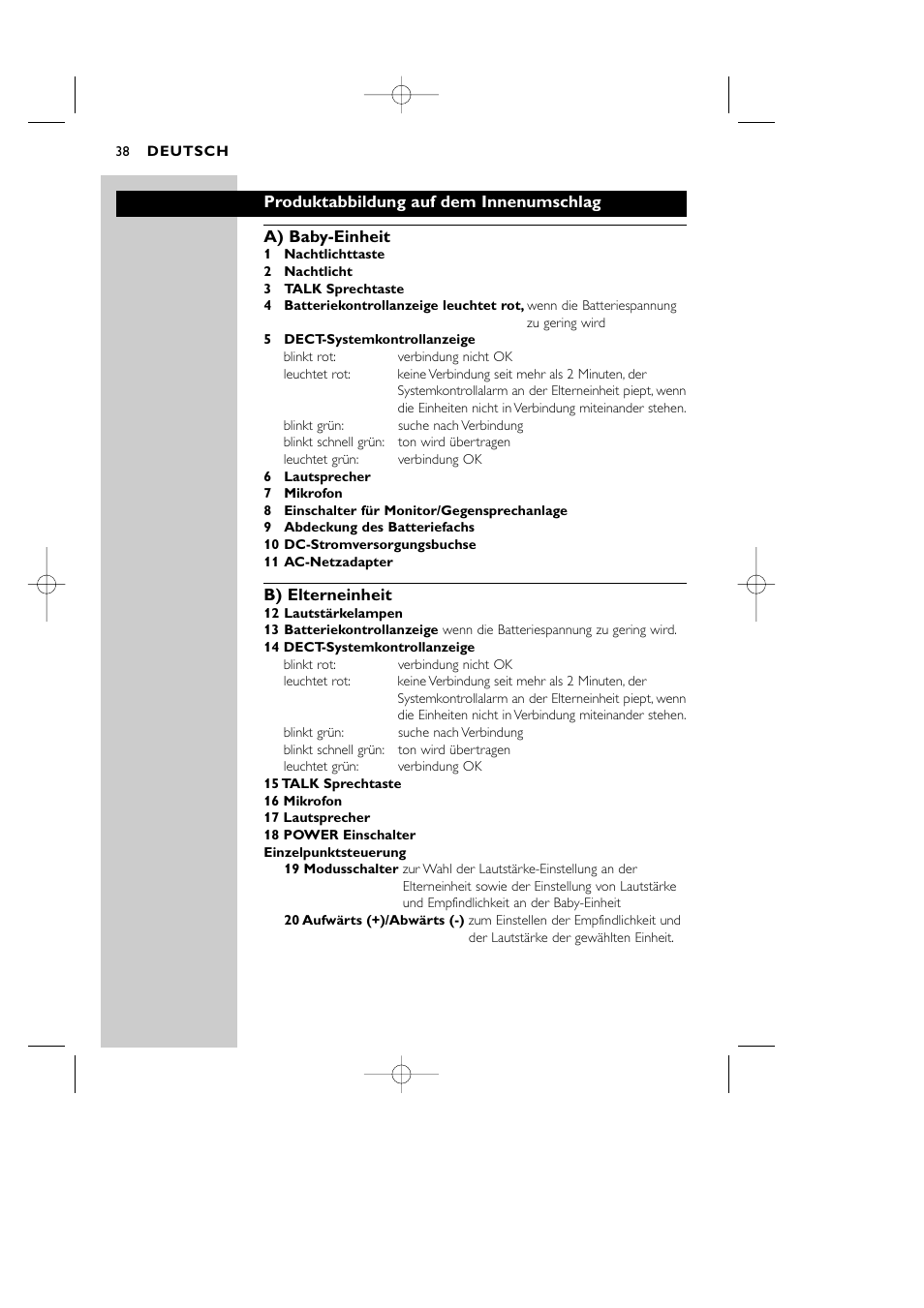 Philips Vigilabebés DECT User Manual | Page 38 / 137