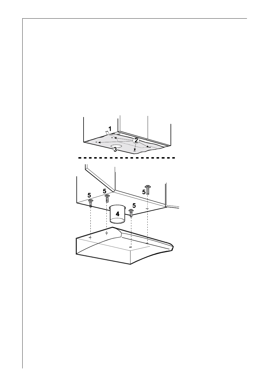 Wall unit mounting - fig. 6 | AEG 1400 D User Manual | Page 11 / 15