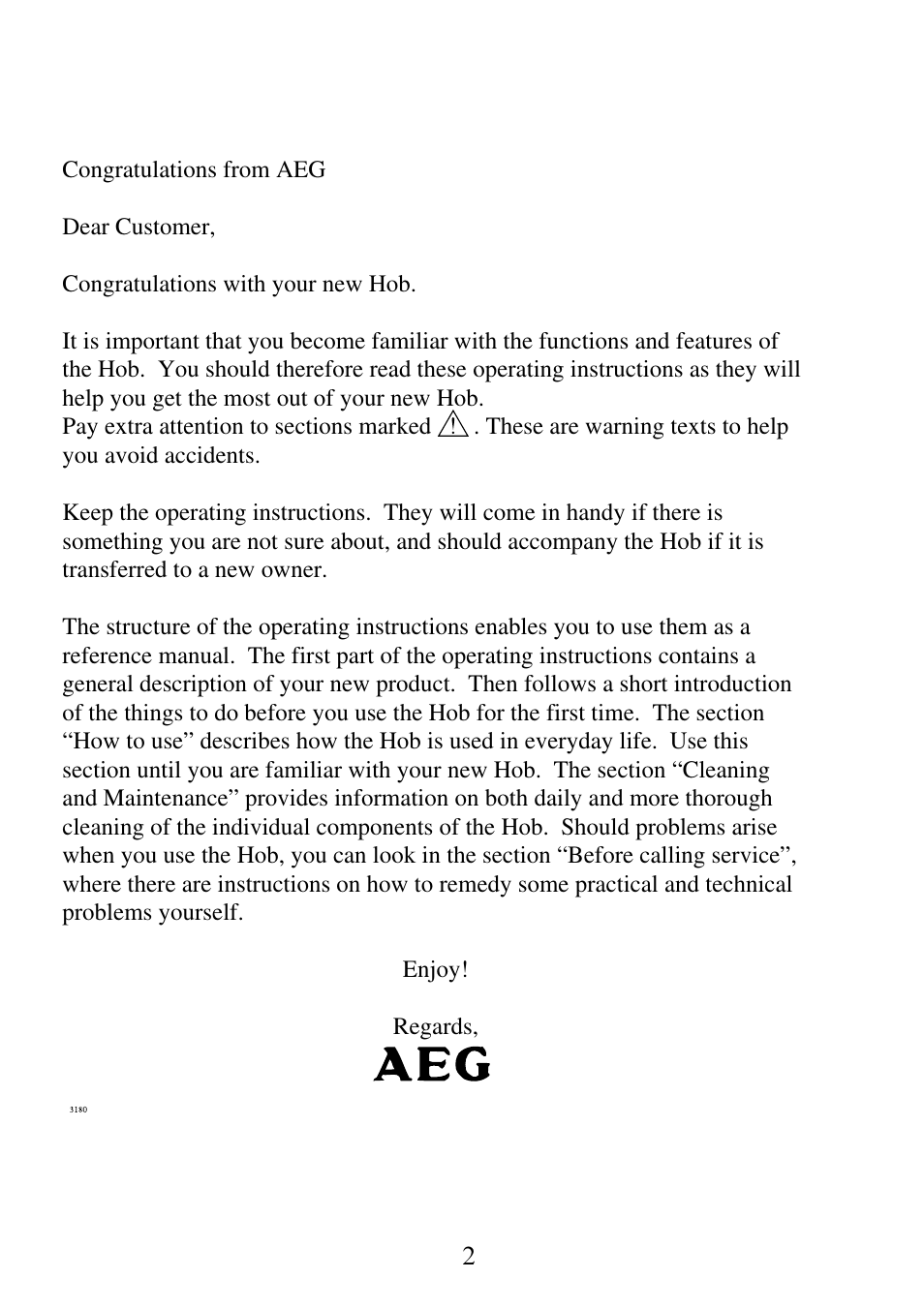 AEG 6510K7-M User Manual | Page 2 / 32