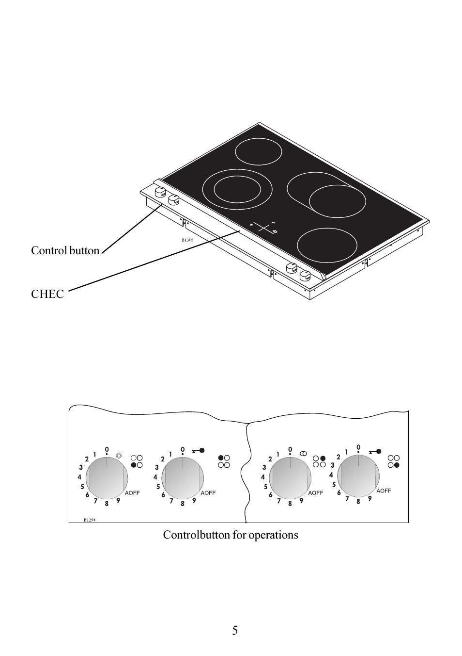 Description of the product, Panel | AEG 6510K7-M User Manual | Page 5 / 32