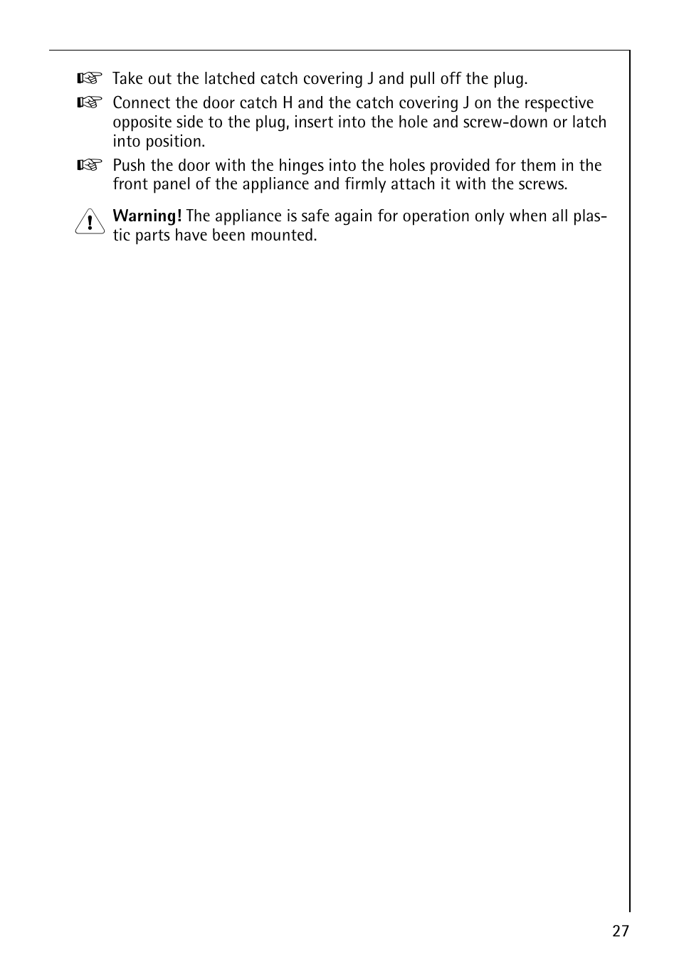 AEG LAVATHERM 37320 User Manual | Page 27 / 36