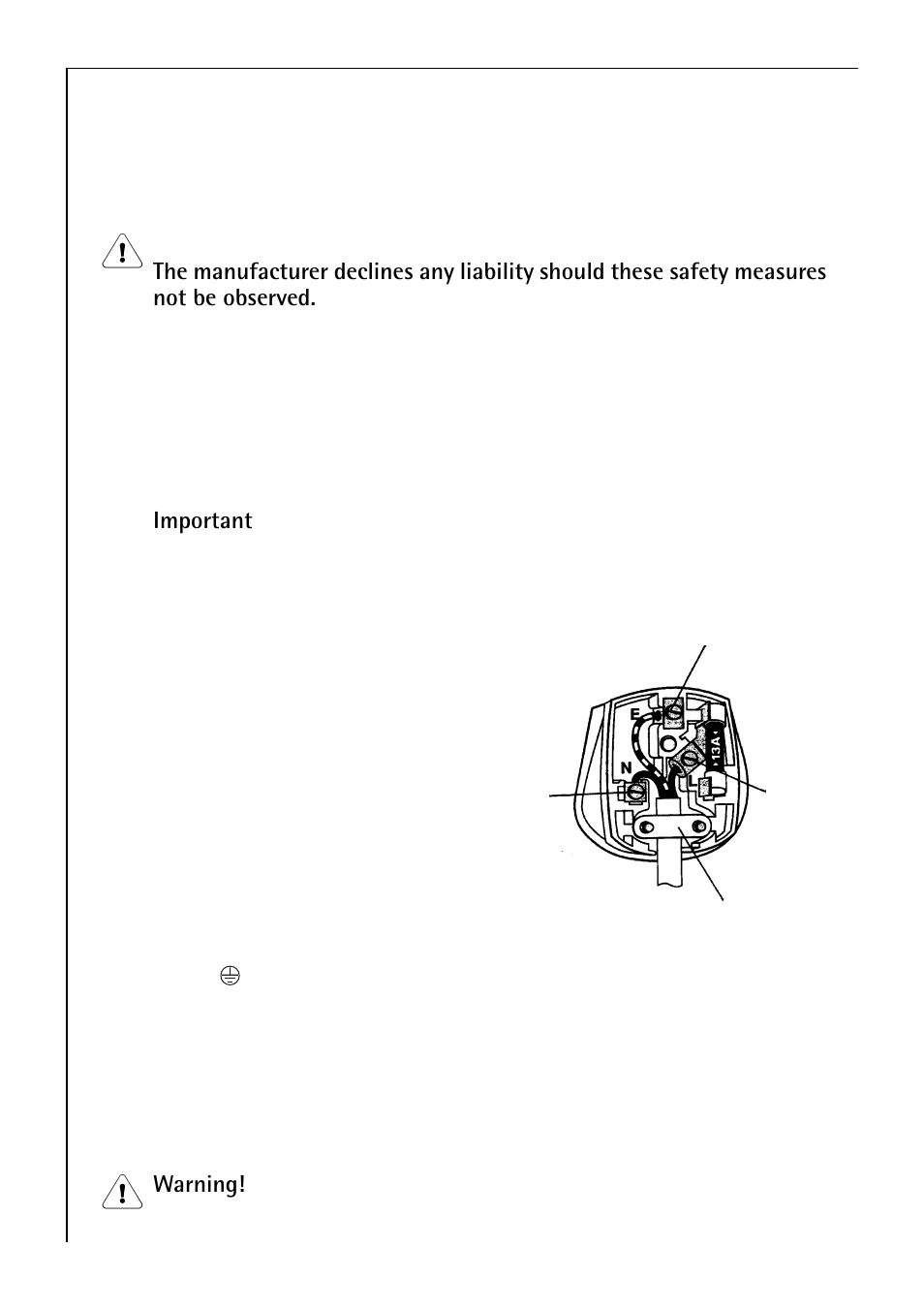 Electrical connection | AEG KO_ARCTIS SUPER 2150-6GS User Manual | Page 12 / 32