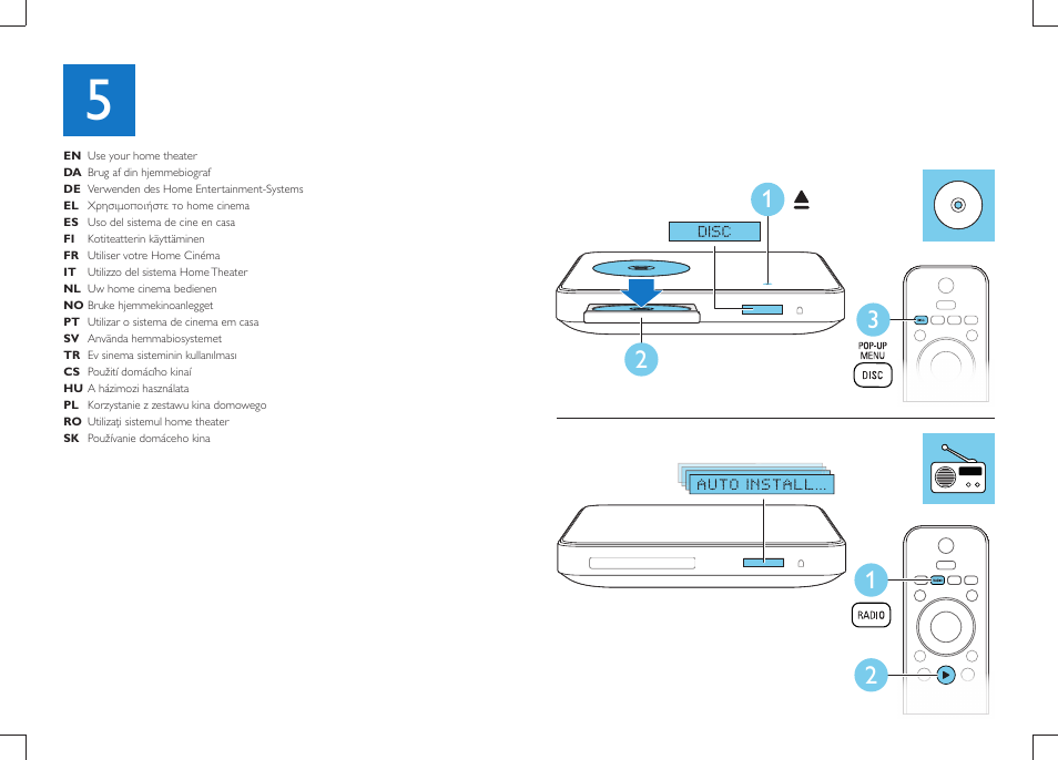 Philips Sistemas de cine en casa 2.1 User Manual | Page 11 / 16