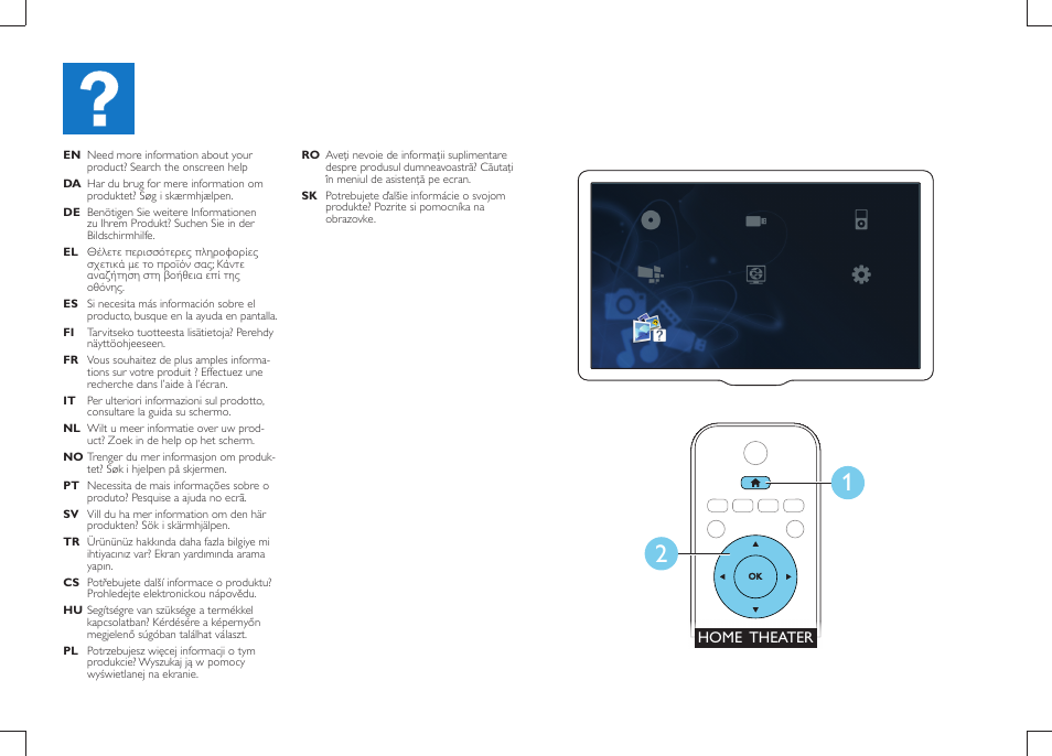 Philips Sistemas de cine en casa 2.1 User Manual | Page 14 / 16