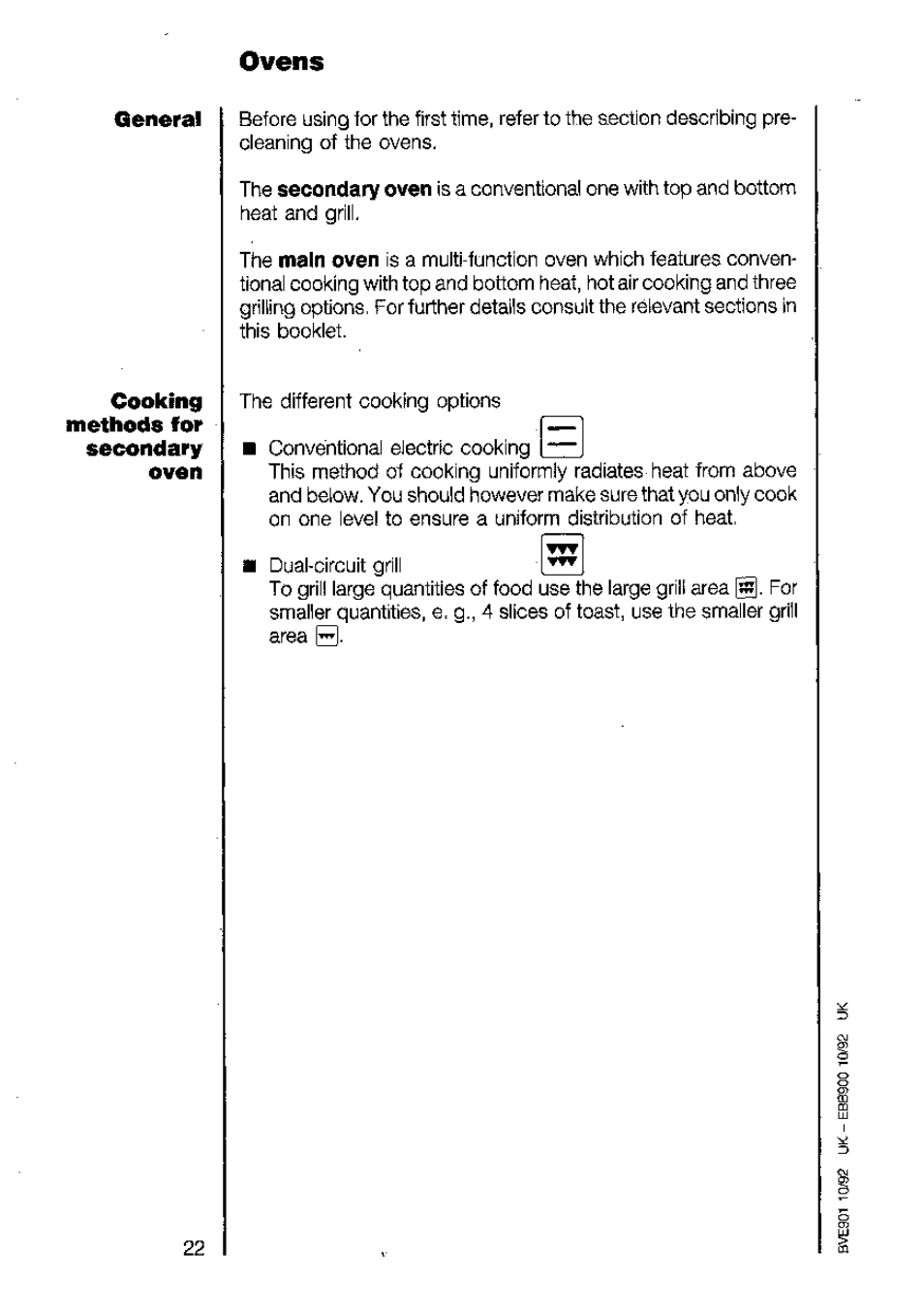 Ovens | AEG 5210 V User Manual | Page 22 / 46