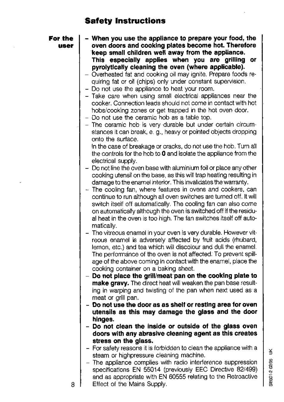 Safety instructions | AEG 5210 V User Manual | Page 8 / 46