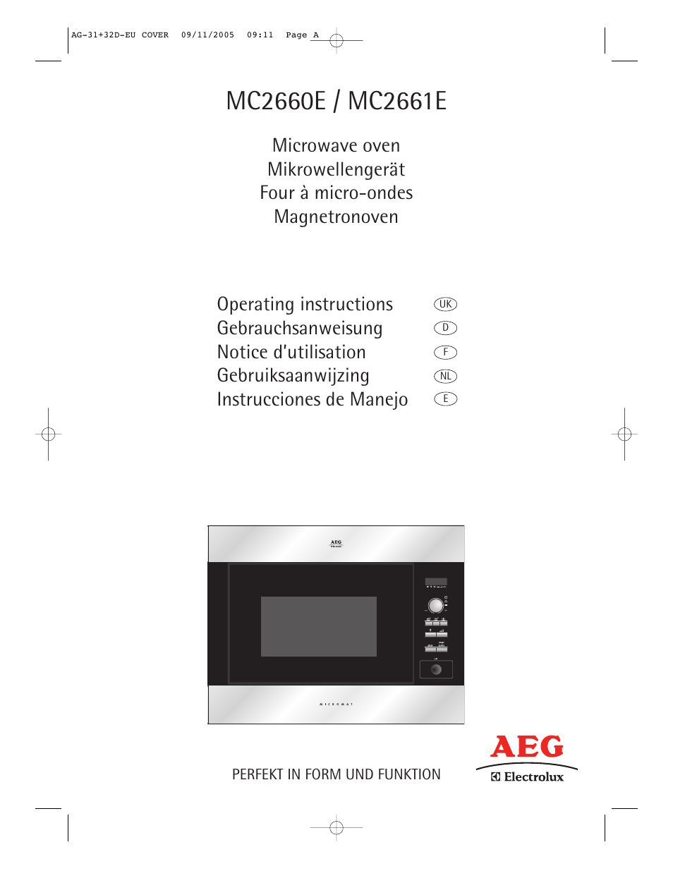 AEG MC2660E User Manual | 37 pages