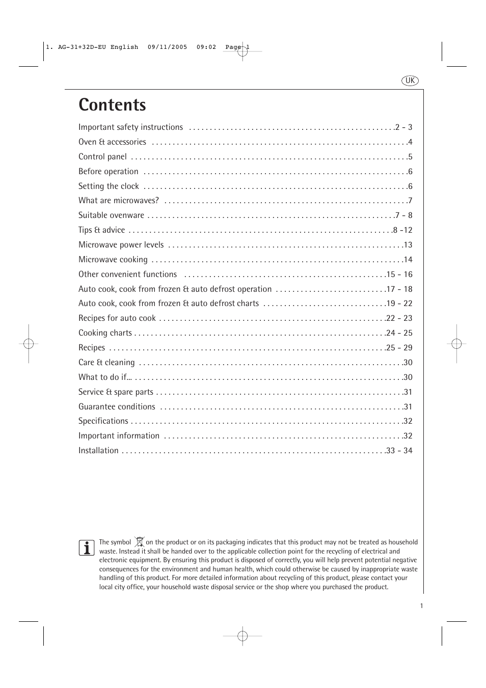 AEG MC2660E User Manual | Page 3 / 37