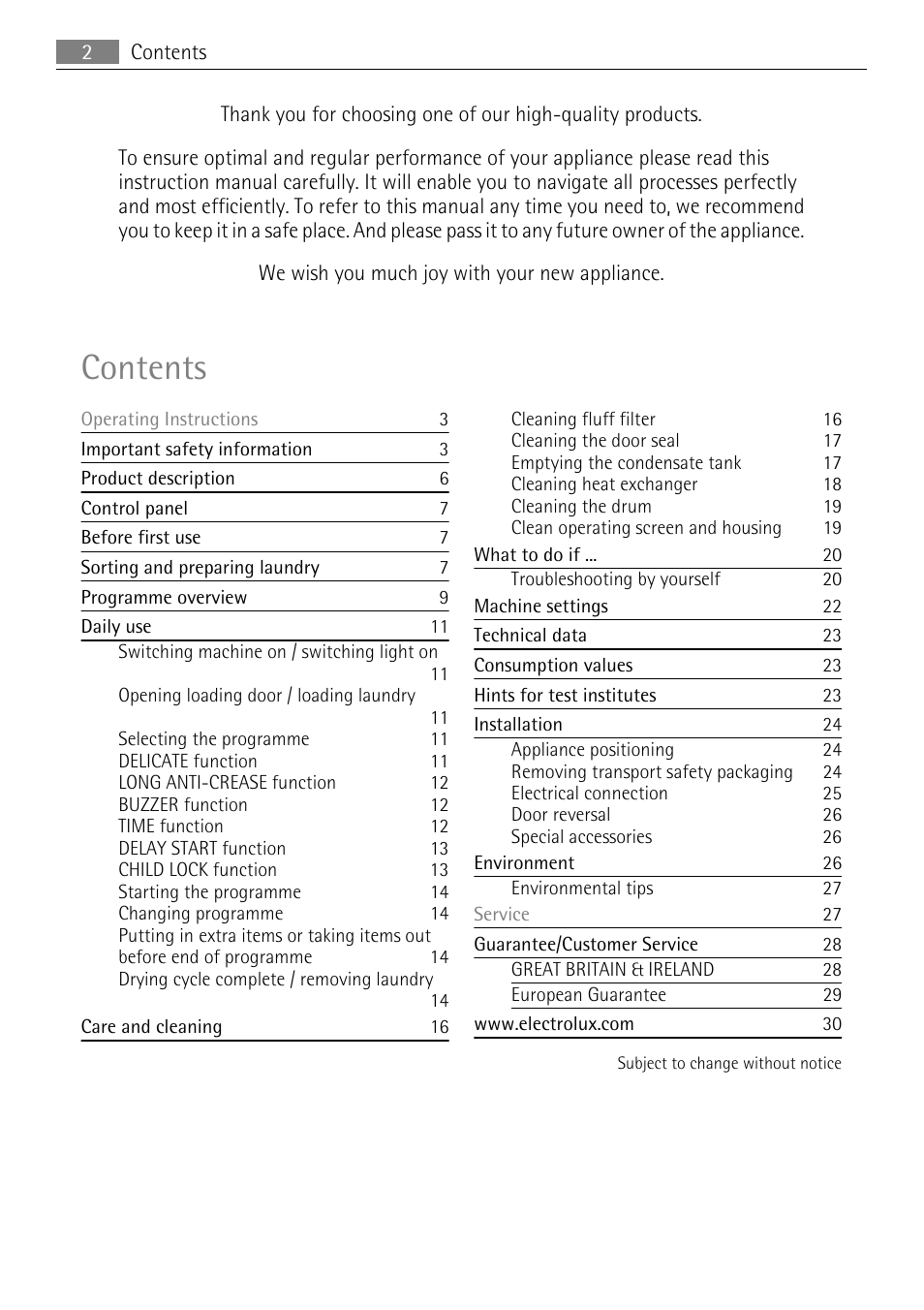 AEG 56740 User Manual | Page 2 / 32