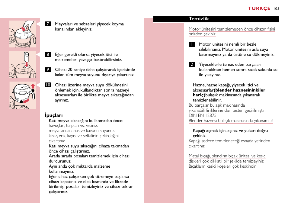 Philips Robot de cocina User Manual | Page 105 / 118
