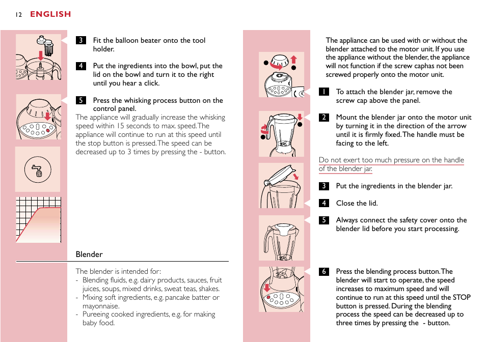 Philips Robot de cocina User Manual | Page 12 / 118