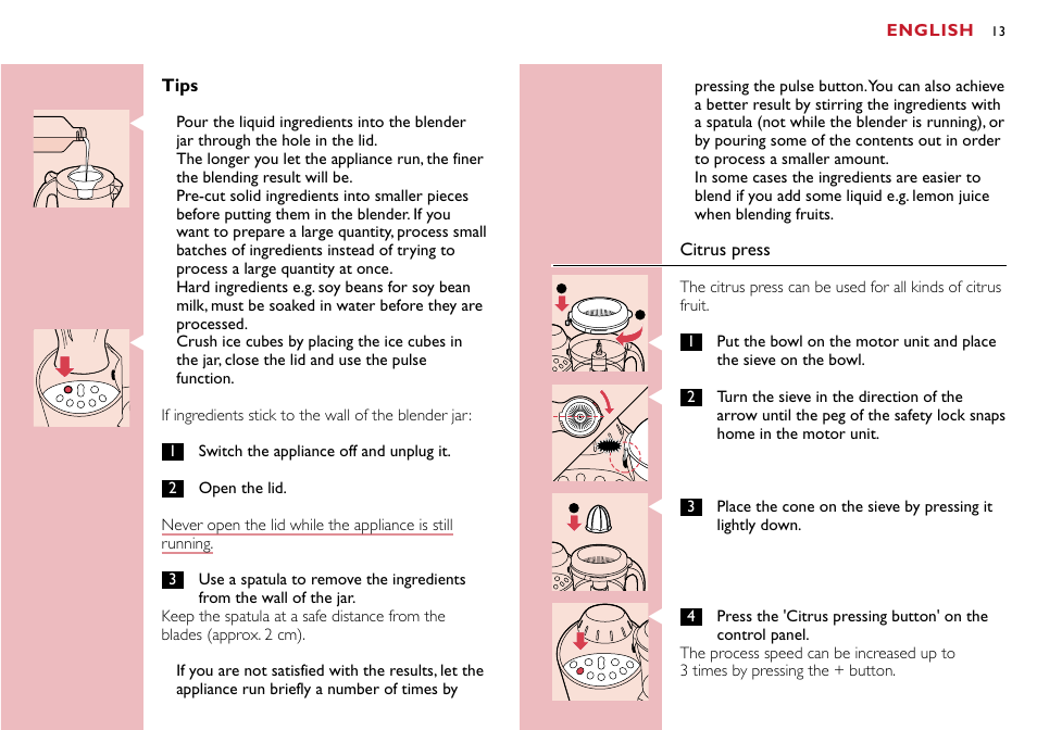 Philips Robot de cocina User Manual | Page 13 / 118