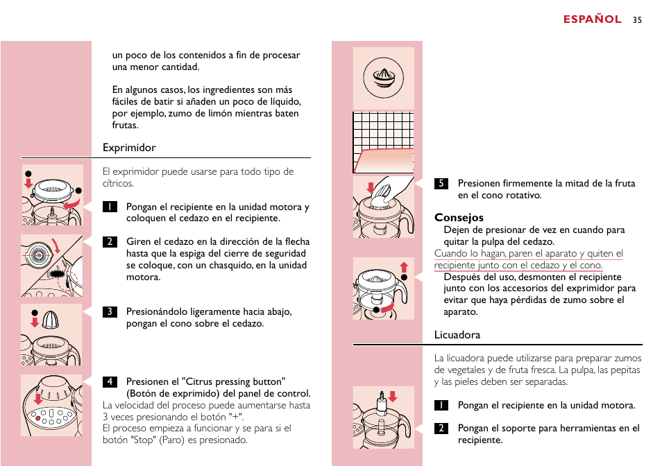 Philips Robot de cocina User Manual | Page 35 / 118