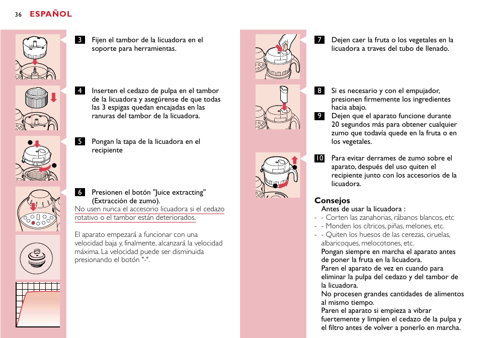 Philips Robot de cocina User Manual | Page 36 / 118