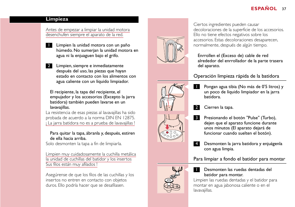 Philips Robot de cocina User Manual | Page 37 / 118