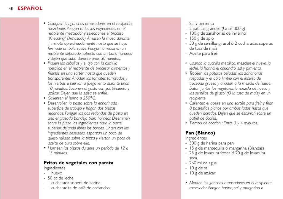 Philips Robot de cocina User Manual | Page 48 / 118